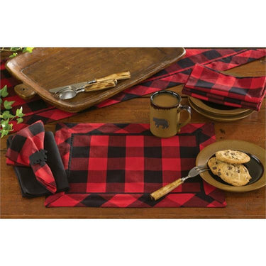 Buffalo Check Placemats - Set Of 6 Park Designs - The Fox Decor